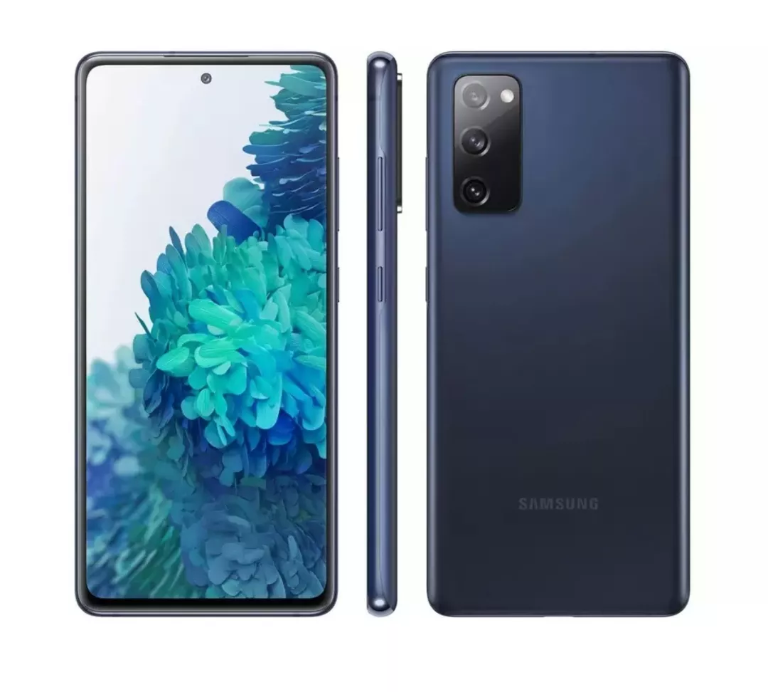[C. Ouro] Smartphone Samsung Galaxy S20 Fe 128gb Cloud Navy - 4g 6gb Ram Tela 6,5” Câm. Tripla + Selfie 32mp